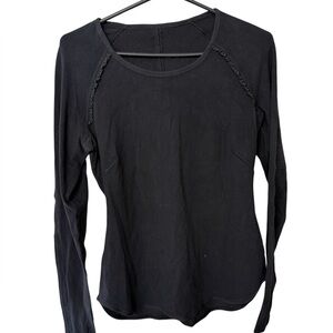 Elegant Black Long Sleeve Top